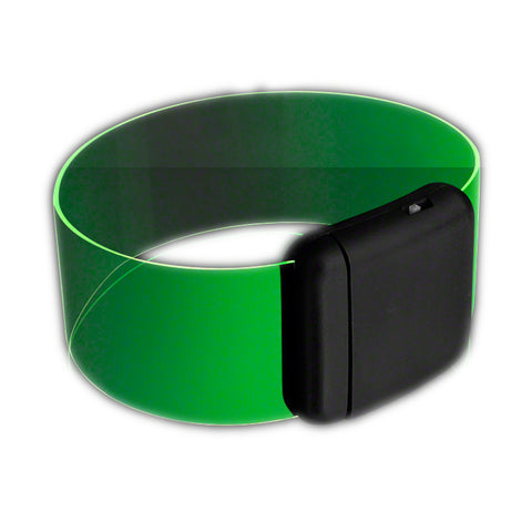 Cosmic Green LED Bracelets Magnetic Clasp