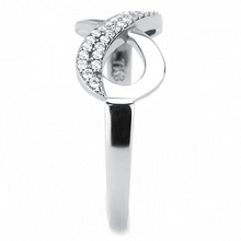 DA054 - Stainless Steel Ring High polished (no plating) Women AAA Grade CZ Clear