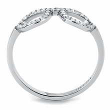 DA055 - Stainless Steel Ring High polished (no plating) Women AAA Grade CZ Clear