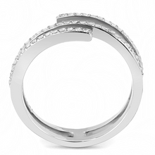 DA060 - Stainless Steel Ring High polished (no plating) Women AAA Grade CZ Clear