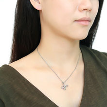DA093 - Stainless Steel Chain Pendant High polished (no plating) Women AAA Grade CZ Clear