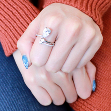 DA130 - Stainless Steel Ring High polished (no plating) Women AAA Grade CZ Clear