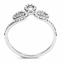 DA141 - Stainless Steel Ring High polished (no plating) Women AAA Grade CZ Clear