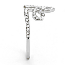 DA141 - Stainless Steel Ring High polished (no plating) Women AAA Grade CZ Clear