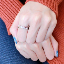 DA155 - Stainless Steel Ring High polished (no plating) Women AAA Grade CZ Clear