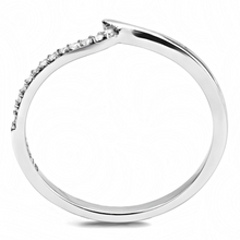 DA162 - Stainless Steel Ring High polished (no plating) Women AAA Grade CZ Clear