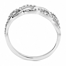 DA163 - Stainless Steel Ring High polished (no plating) Women AAA Grade CZ Clear