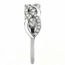 DA163 - Stainless Steel Ring High polished (no plating) Women AAA Grade CZ Clear