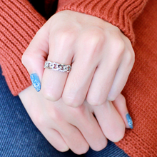 DA163 - Stainless Steel Ring High polished (no plating) Women AAA Grade CZ Clear