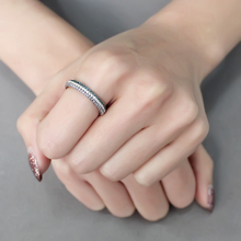 DA232 - Stainless Steel Ring High polished (no plating) Women AAA Grade CZ Multi Color