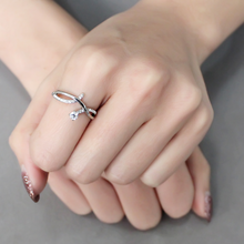 DA240 - Stainless Steel Ring High polished (no plating) Women AAA Grade CZ Clear