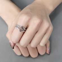 DA242 - Stainless Steel Ring High polished (no plating) Women AAA Grade CZ Clear