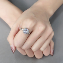 DA246 - Stainless Steel Ring High polished (no plating) Women AAA Grade CZ Light Amethyst