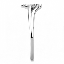 DA259 - Stainless Steel Ring High polished (no plating) Women AAA Grade CZ Clear