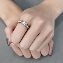 DA262 - Stainless Steel Ring High polished (no plating) Women AAA Grade CZ Clear