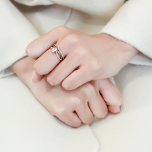 DA276 - Stainless Steel Ring IP Gold(Ion Plating) Women AAA Grade CZ Clear