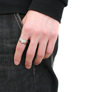 DA288 - Stainless Steel Ring High polished (no plating) Men AAA Grade CZ Clear