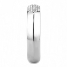 DA302 - Stainless Steel Ring No Plating Men AAA Grade CZ Clear