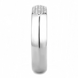 DA302 - Stainless Steel Ring No Plating Men AAA Grade CZ Clear