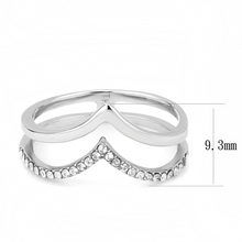 DA308 - Stainless Steel Ring No Plating Women AAA Grade CZ Clear