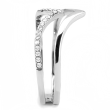 DA308 - Stainless Steel Ring No Plating Women AAA Grade CZ Clear