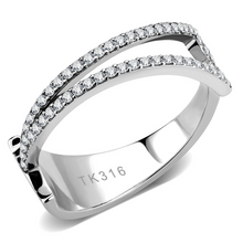 DA310 - Stainless Steel Ring No Plating Women AAA Grade CZ Clear