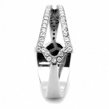 DA310 - Stainless Steel Ring No Plating Women AAA Grade CZ Clear