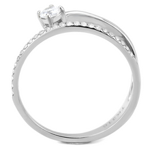 DA316 - Stainless Steel Ring No Plating Women AAA Grade CZ Clear