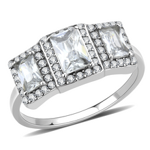DA322 - Stainless Steel Ring No Plating Women AAA Grade CZ Clear