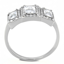 DA322 - Stainless Steel Ring No Plating Women AAA Grade CZ Clear
