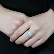 DA322 - Stainless Steel Ring No Plating Women AAA Grade CZ Clear