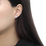 DA326 - Stainless Steel Earrings No Plating Women AAA Grade CZ Clear