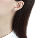 DA332 - Stainless Steel Earrings No Plating Women AAA Grade CZ Clear