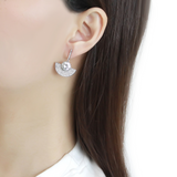 DA334 - Stainless Steel Earrings No Plating Women AAA Grade CZ Clear