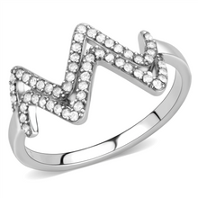 DA339 - Stainless Steel Ring No Plating Women AAA Grade CZ Clear