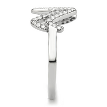 DA339 - Stainless Steel Ring No Plating Women AAA Grade CZ Clear