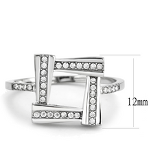 DA341 - Stainless Steel Ring No Plating Women AAA Grade CZ Clear
