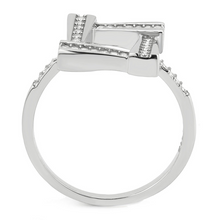 DA341 - Stainless Steel Ring No Plating Women AAA Grade CZ Clear