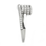 DA342 - Stainless Steel Ring No Plating Women AAA Grade CZ Clear