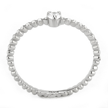 DA343 - Stainless Steel Ring No Plating Women AAA Grade CZ Clear