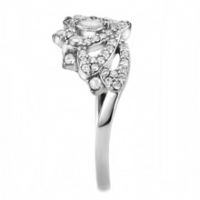 DA354 - Stainless Steel Ring High polished (no plating) Women AAA Grade CZ Clear