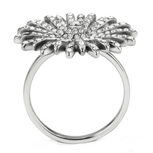DA364 - Stainless Steel Ring High polished (no plating) Women AAA Grade CZ Clear
