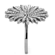 DA364 - Stainless Steel Ring High polished (no plating) Women AAA Grade CZ Clear