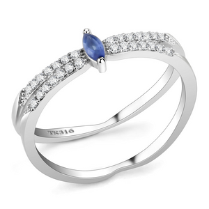 DA383 - Stainless Steel Ring High polished (no plating) Women Synthetic Montana