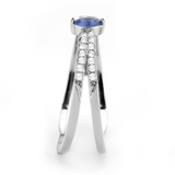 DA383 - Stainless Steel Ring High polished (no plating) Women Synthetic Montana