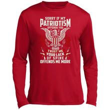 Sorry Patriotic Long Sleeve Performance Tee