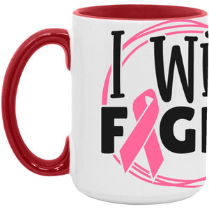 I will fight Mug 15oz. Accent Mug