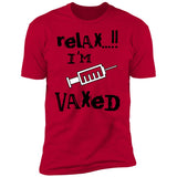 Vaccination T-shirt/black Lettering