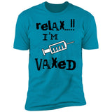Vaccination T-shirt/black Lettering