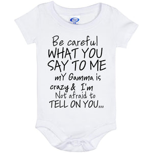 Gamma Onesie Black lettering